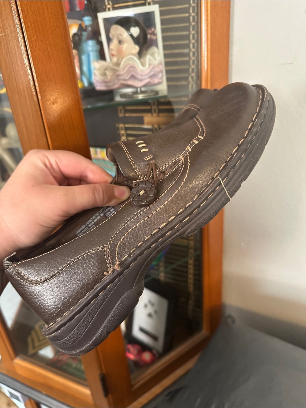Thom McAn Brown Leather Slip-On Loafer